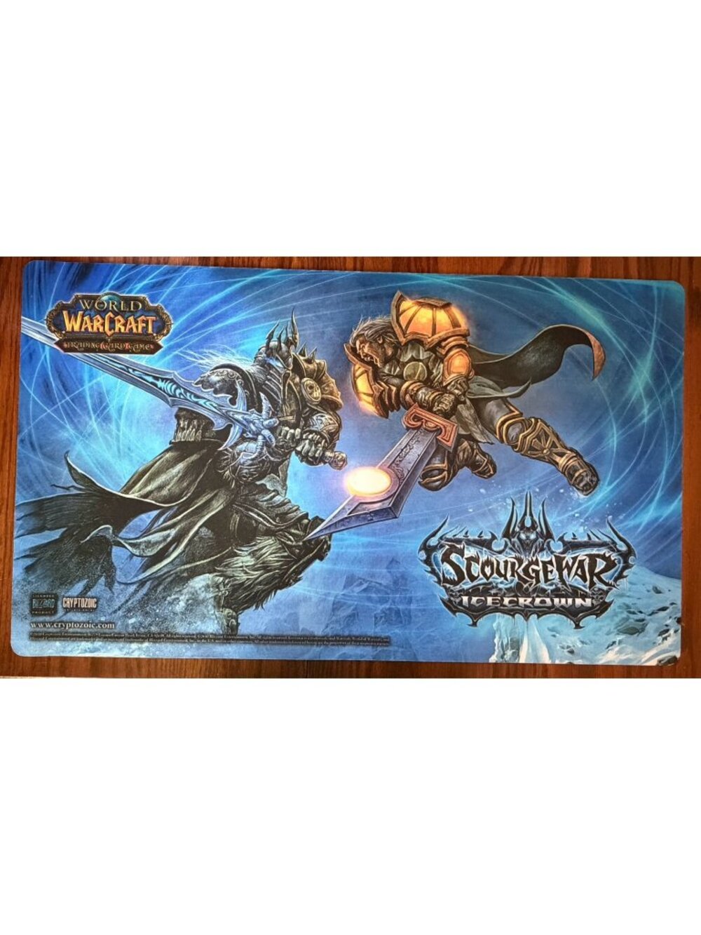 World of Warcraft - Scourgewar Play Mat - 2009 - NEVER USED W/ Box & Booklet